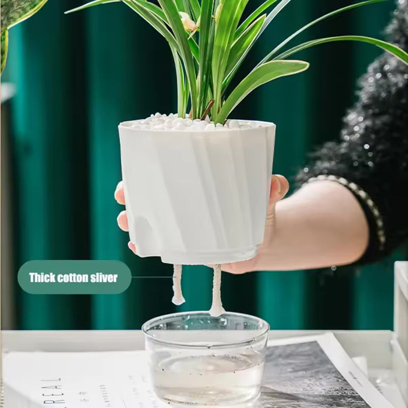 Self-Watering Plant Pot — Lazy Hydroponic Planter