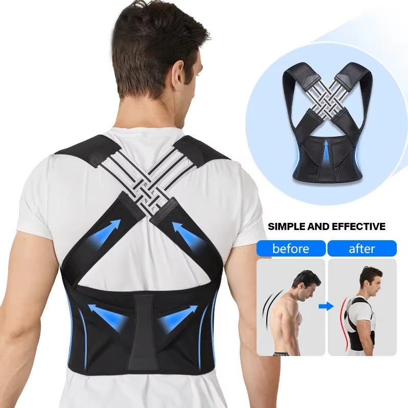 Adjustable Posture Corrector — Back Support Belt for Men & Women