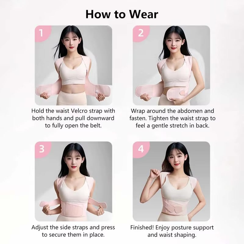 Adjustable Posture Corrector — Back Support Belt for Men & Women