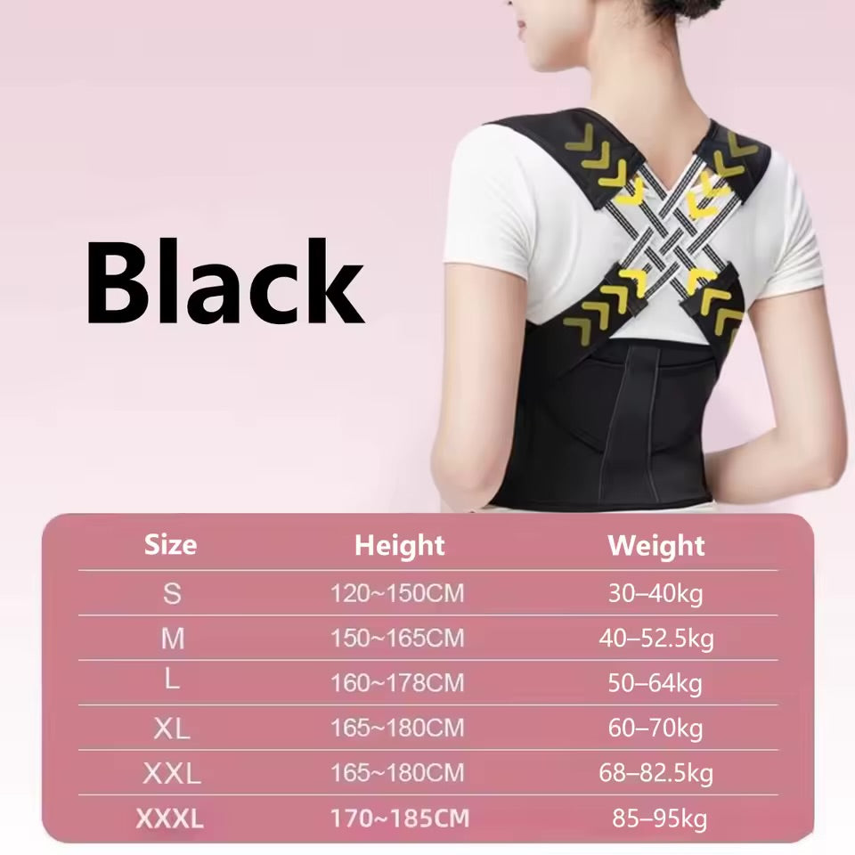 Adjustable Posture Corrector — Back Support Belt for Men & Women