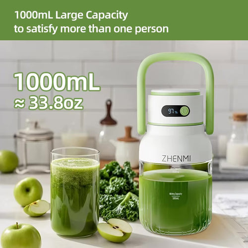 Portable Juicer 33oz — USB-C Rechargeable Blender