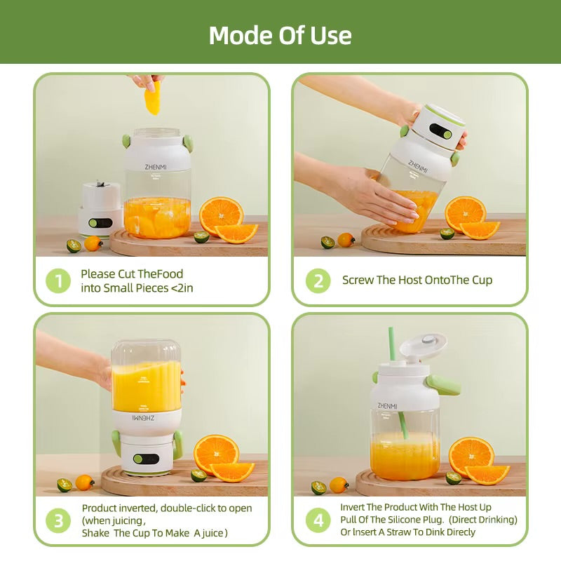 Portable Juicer 33oz — USB-C Rechargeable Blender